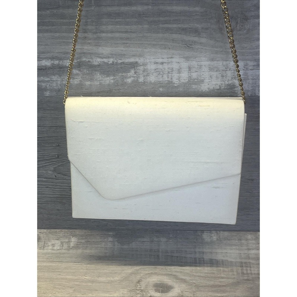 DYEABLES Wedding Prom PURSE Clutch Gold Shoulder Chain Strap Vintage - Picture 2 of 9